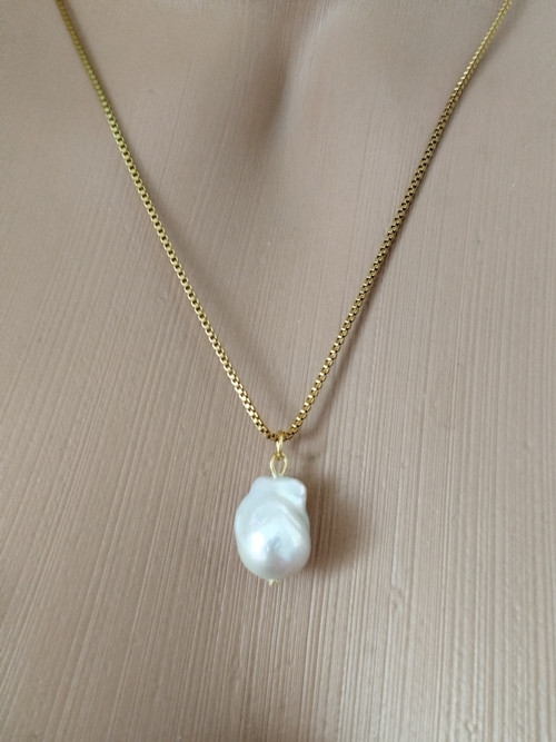 Řetízek 40cm, bároční perla — foto 2
