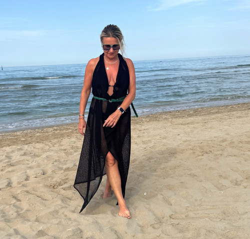 Vesta s cípy černá síťka — foto 3