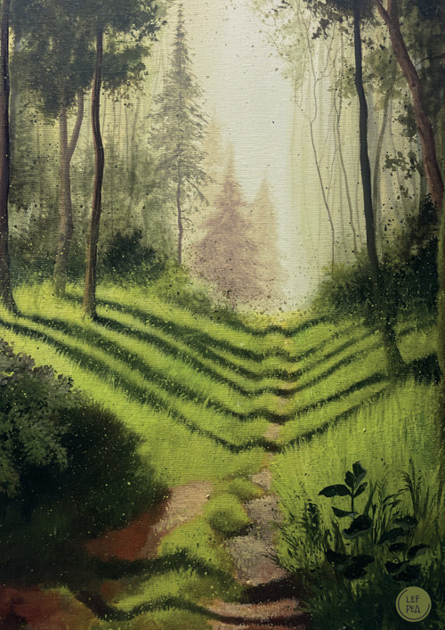 Šepot lesa - tisk v rámu 30x40cm — foto 2