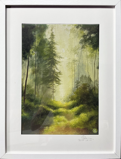 Šepot lesa - tisk v rámu 30x40cm — foto 3