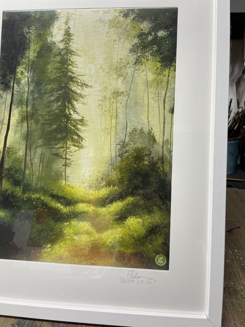 Šepot lesa - tisk v rámu 30x40cm — foto 4