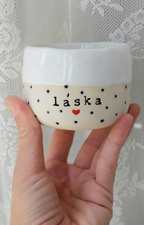 Keramicky kalíšek "láska" — foto 4