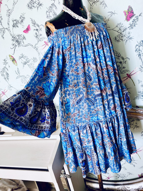 Šaty boho hedvábné — foto 3
