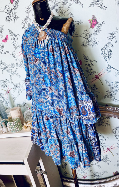 Šaty boho hedvábné — foto 4