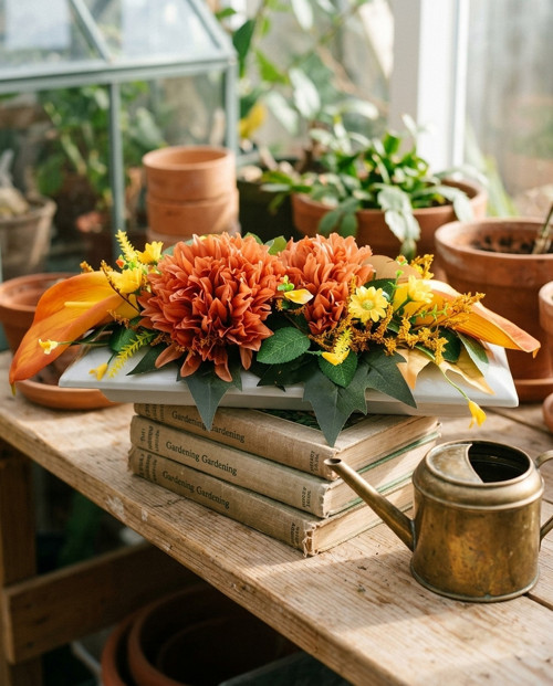 Aranžmá na hrob s chrysanthémou 2 — foto 2