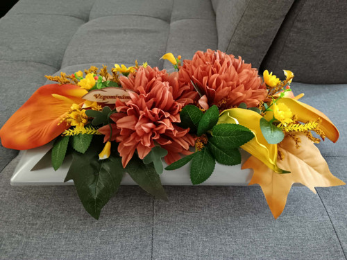 Aranžmá na hrob s chrysanthémou 2 — foto 3