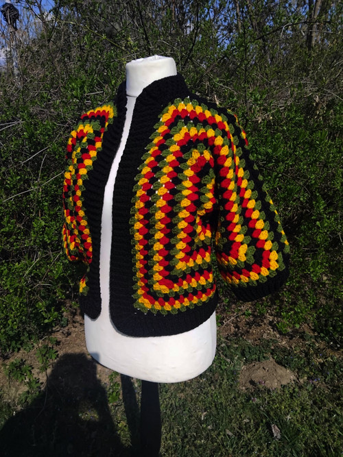 Rastafari Hexagon Kabátek — foto 3