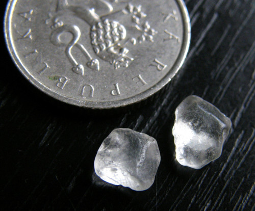 Topaz - pár valounků do náušnic — foto 2