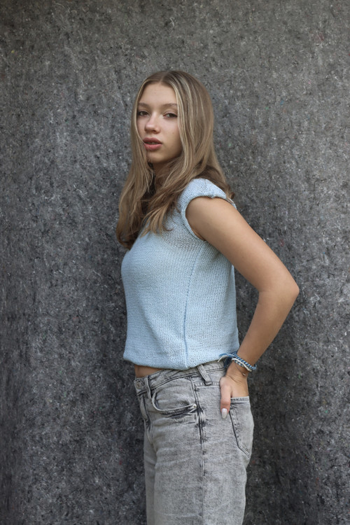 Hedvábí nebesky modré — foto 2