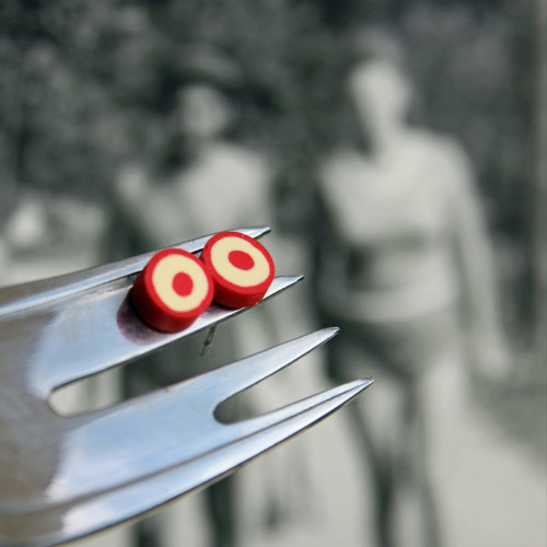 Červená očička, fimo pecky — foto 2