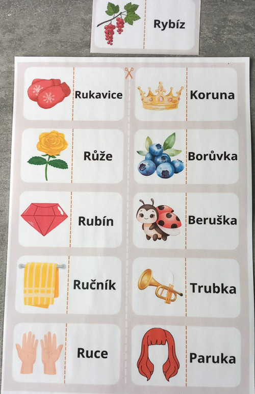 Kartičky logopedické prevence hláska - R — foto 4