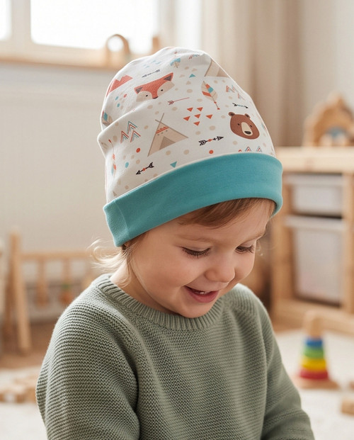 Dětská čepice Beanka Tepee and Bears vel. 52 — foto 3