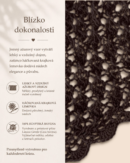 Šátek do vlasů - hnědá bandana — foto 2