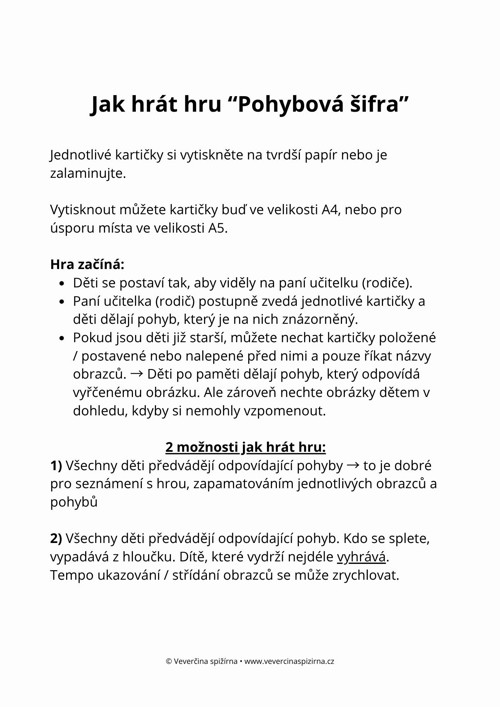 Pohybová šifra — foto 2