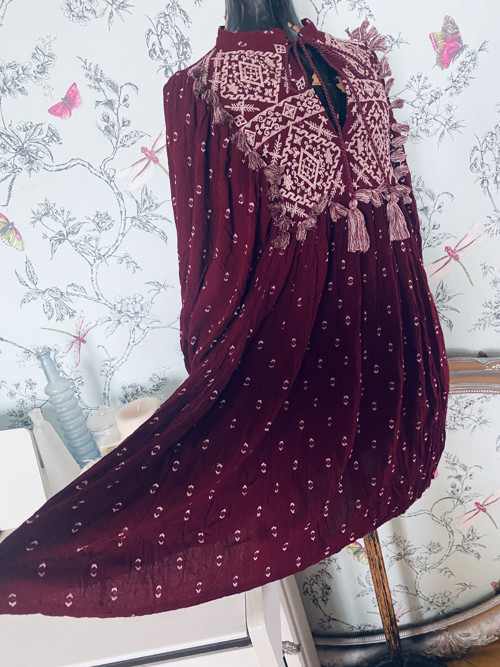 Boho jupénka wine — foto 5