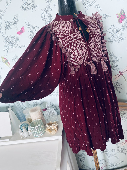 Boho jupénka wine — foto 4