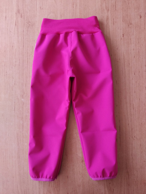 Fuchsiové letní softshellky - vel. 98 skladem — foto 2