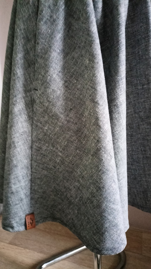 Sukně kolová - lněná — foto 3