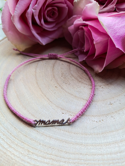 Micro macrame náramek MAMA — foto 2