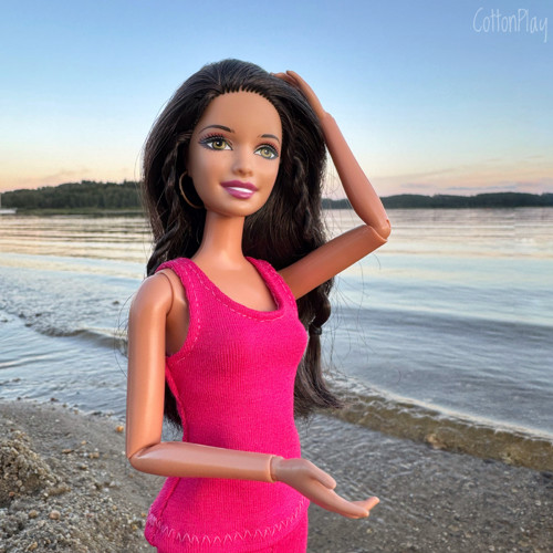 Tílko pro Barbie - sytě růžové — foto 3