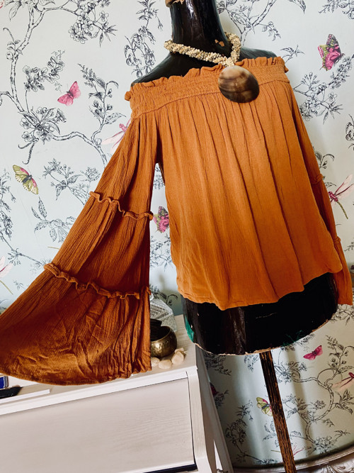 Halenka boho teracota — foto 2