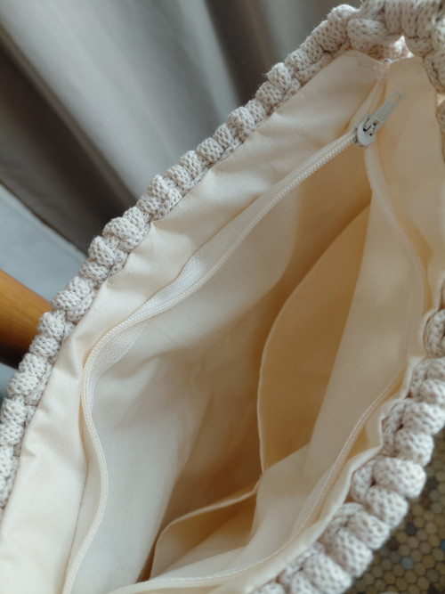 Dámská boho kabelka krémová — foto 3