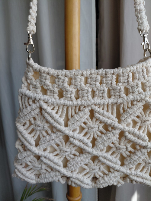 Dámská boho kabelka krémová — foto 5