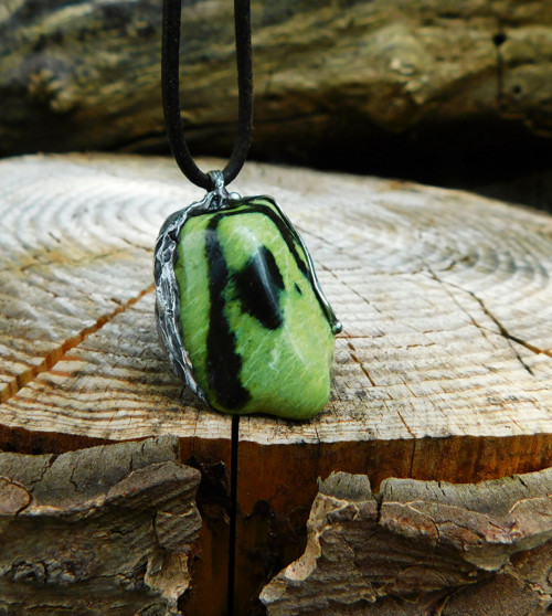 Náhrdelník serpentin chytha.. autorský šperk — foto 2