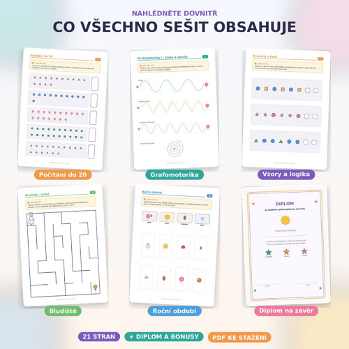 Pracovní sešit 5–7 let příprava do školy (PDF) — foto 2