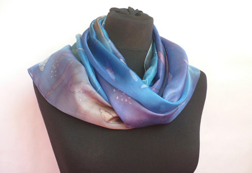 Dlouhá šála Blue and Violet. — foto 2