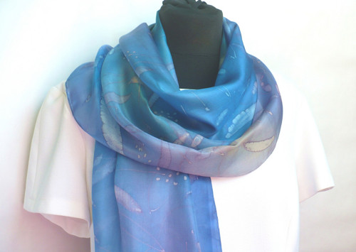 Dlouhá šála Blue and Violet. — foto 4