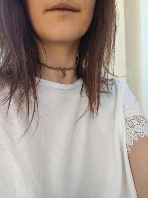 Macramé náhrdelník "Ljómi" — foto 3