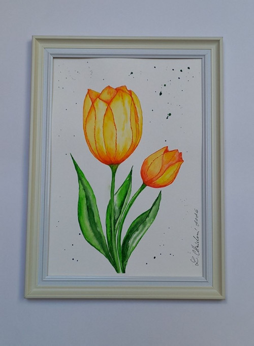 Obraz Dva žluté tulipány — foto 2