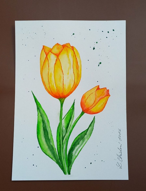 Obraz Dva žluté tulipány — foto 4