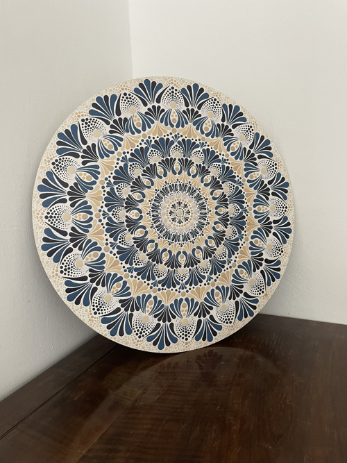 Mandala Písek a Oceán, průměr 60 cm — foto 5