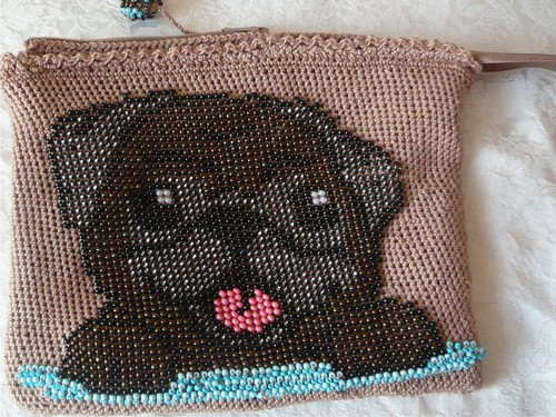 Háčkovaná kapsička-mops — foto 6