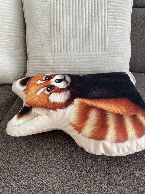 Polštář 3D - Panda červená — foto 2