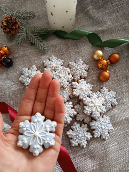 Malá vánoční perníková vločka — foto 2
