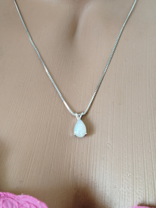 Minerální náhrdelník, opál , 45cm — foto 3