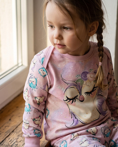 Dětská tepláková souprava Sovičky růžová vel. 92 — foto 3
