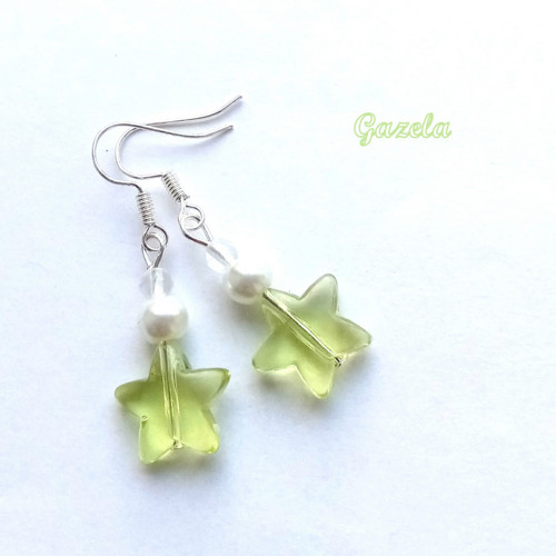 Náušnice Hvězdy zelenkavé — foto 2