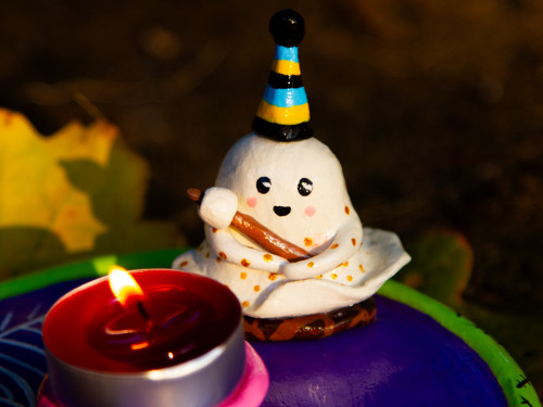 Podzimní Halloween svícen — foto 4