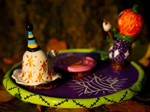 Podzimní Halloween svícen — foto 6
