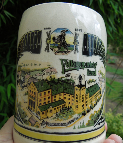 Retro keramický pivní korbel — foto 5
