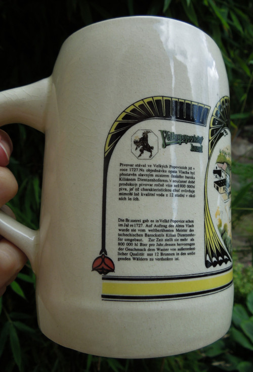 Retro keramický pivní korbel — foto 6