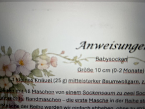 Návod kojenecké ponožky PDF — foto 4