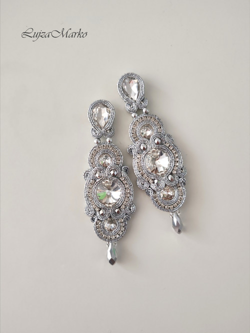 Taylor soutache / sutaž náušnice — foto 6