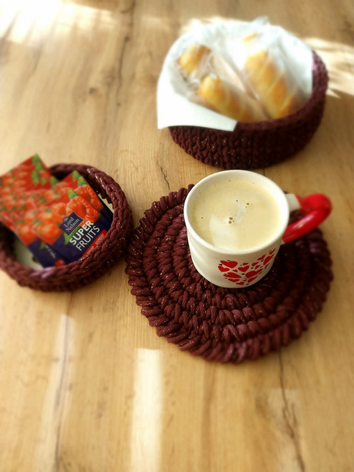 Sada pro krásné ráno – háčkovaný set — foto 2