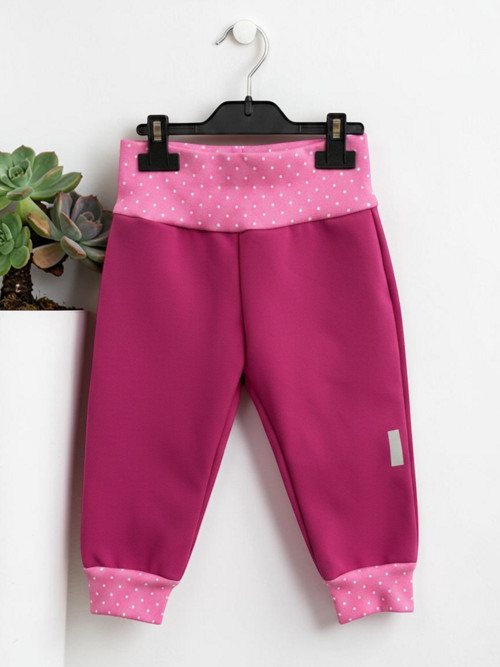 Dětské softshellové kalhoty pink — foto 2