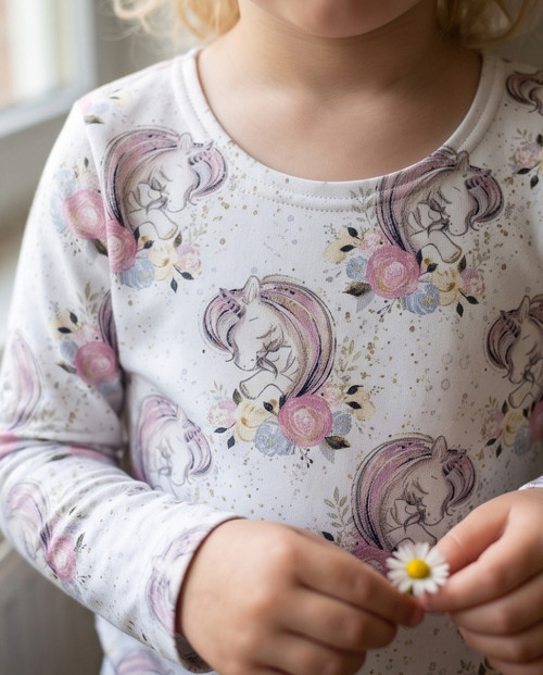 Dívčí tričko Jednorožci vel. 110 — foto 6